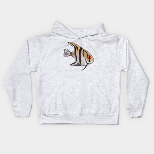 Angelfish Kids Hoodie by shehitsback